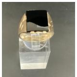 10K Gold Menï¿½s Ring With Black Onyx