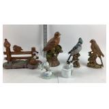 Ceramic Bird Figurines, Biedermann Decor