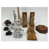 Wood Carvings, Wedgwood Pitcher, Japan Ceramics