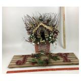 Christmas Arrangement With Joy Sign