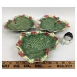 Bordallo Pinheiro Leaf Trays, Japanese Salt Shaker