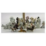 Porcelain Poodle Figurines