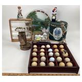 Peggy Karr Fused Art Plate, Golf Balls & Accessori