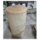 Fiberglass Cylinder With Lid 19 in. Round x 30