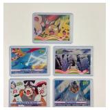 5 Vintage Pokemon Topps Trading Cards