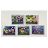 5 Vintage Pokemon Topps Trading Cards