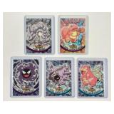 5 Vintage Pokemon Topps Trading Cards