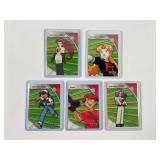 5 Vintage Pokemon Topps Trading Cards
