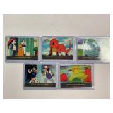 5 Vintage Pokemon Topps Trading Cards