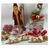 Christmas Decorations, Hand-Carved Wooden Action T