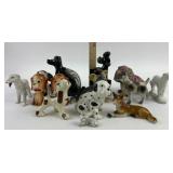 Ceramic Dog Figurines and Salt Shakers