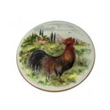 Mendichi Ceramiche Italian Rooster Trivet