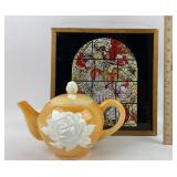 Flower Teapot & Marc Chagall's 'Jerusalem Windows'