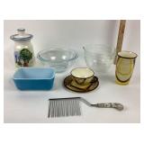 Pyrex Bakeware and Glass Bowls, Ceramic Items