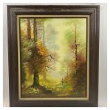 Acrylic on Canvas Landscape Signed Lower Right