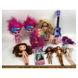 Disney Frozen Guitar, Dolls; Troll Movie, Barbie M