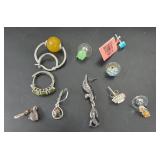 Unmatched .925 Sterling Silver Earrings