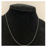 10k white gold chain. 0.41 grams