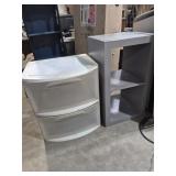 Sterlite Plastic 2 Drawer Storage & Wood 2 Shelf