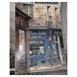 'Le Bouchons' Burlap Canvas Print Of A French