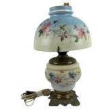 Hand-Painted Frosted Glass Table Lamp