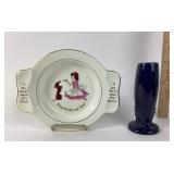 Betsy McCall Plate By Homer Laughlin, Fiesta Vase