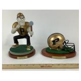 Purdue University Pete Figurine, Helmet Display