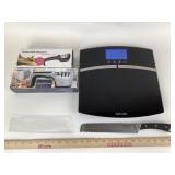 Taylor Body Composition Scale, Calphalon Knife & K