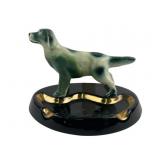 Ceramic Dog Figurine Ashtray