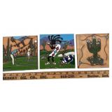 Golf Tile Trivets; Tucson, Italy