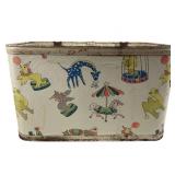 Pearl Wick Gay Time Quilted Vinyl Toy Chest, Circu