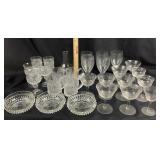 Crystal Glassware With Etched Patterns