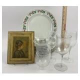 Gibson Everyday China Plates, Stemware, Wall Art