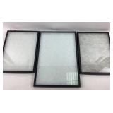 Black Display Cases With Glass Lids