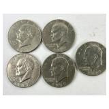 1977 United States Of America One Dollar Coins