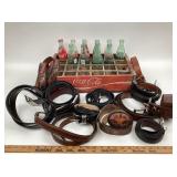 Coca Cola Bottles & Branded Crate, Menï¿½s Leather B