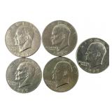 1977 United States of America One Dollar Coins