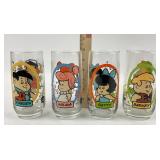 1986 Flintstones Kids Complete Glass Set- Pizza