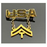 Sterling WWII U.S. Army sweetheart pin. 2.90