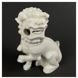 Antique Chinese blanc de chine porcelain foo lion