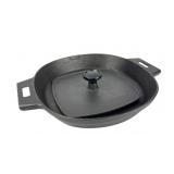 Pampered Chef Cast Iron Pan With Press