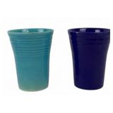 Fiestaware Turquoise, Cobalt Tumblers