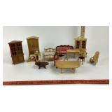 Dollhouse Furniture Dining Room, Bedroom, Living R