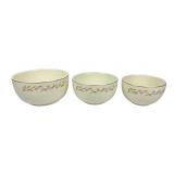 Ballerina Mixing Bowls by Universal, Harvest Patte