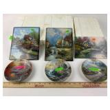 Thomas Kinkade Porcelain Plates, Plaques