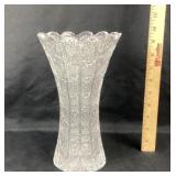 Bohemia Crystal Cut Glass Vase Czech Republic