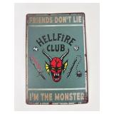 Stranger Things Metal Sign