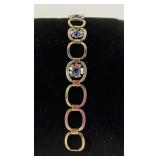 1940s 800 Silver bracelet 1/20 12k gold filled