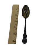 Sterling Souvenir Spoon With Equestrian Scene, 22.