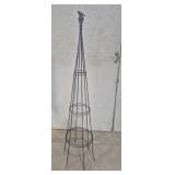 Wrought Iron Plant/Flower Cage 65 in. Tall